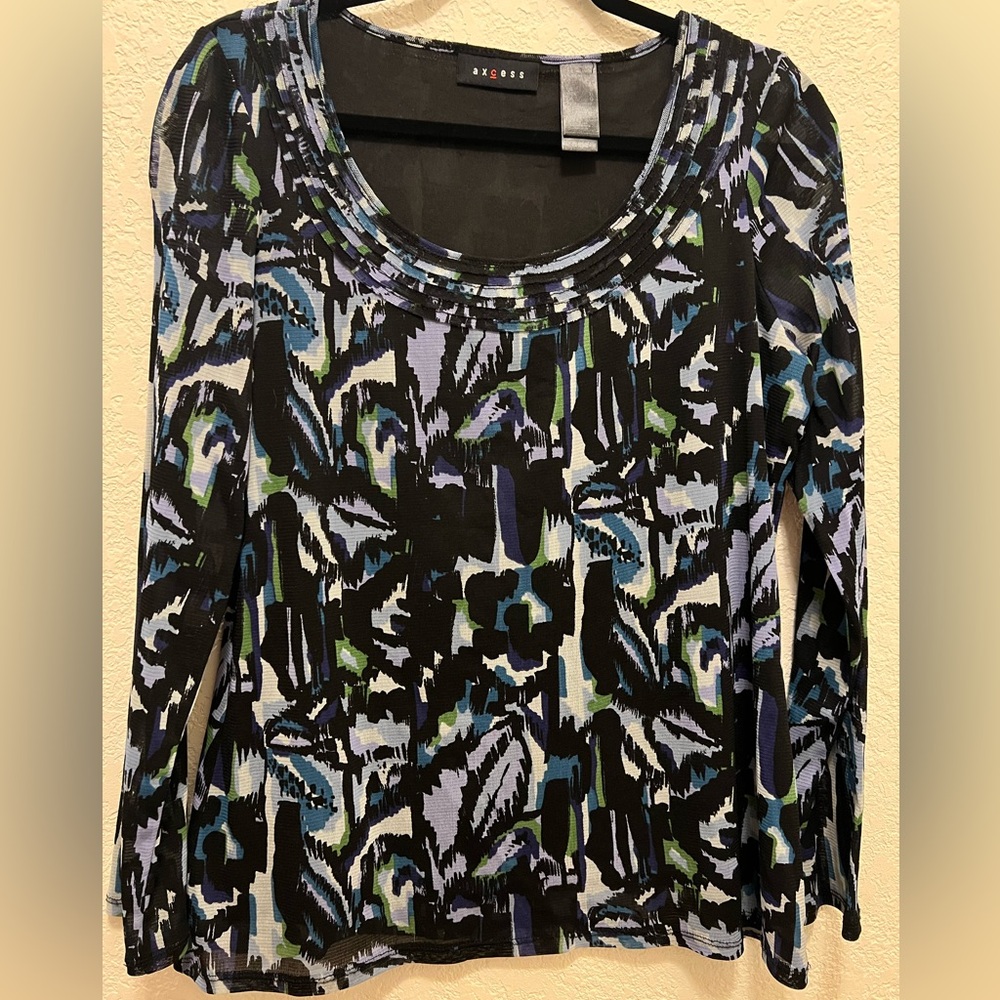 Axcess Brand Ladies Blouse Size Large